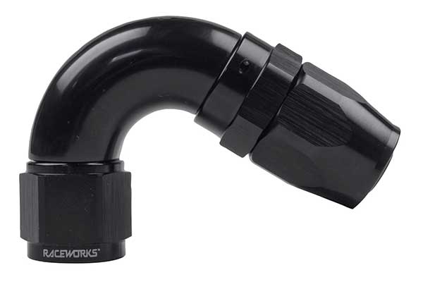 Raceworks 110 Series Taper Hose End 120 degree