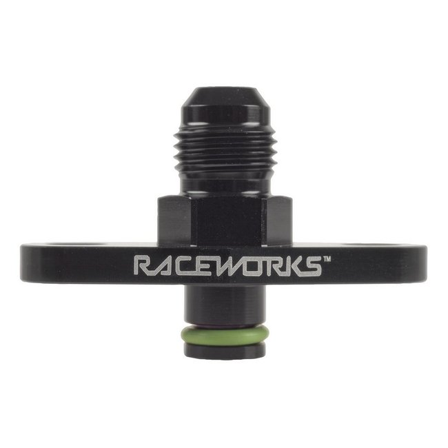 Raceworks Fuel Rail Adapter AN-6 suits Mitsubishi Evo 8/9