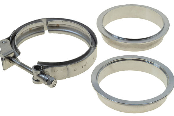 Raceworks Stainless Quick Release V-Band Clamp & Flange Kit